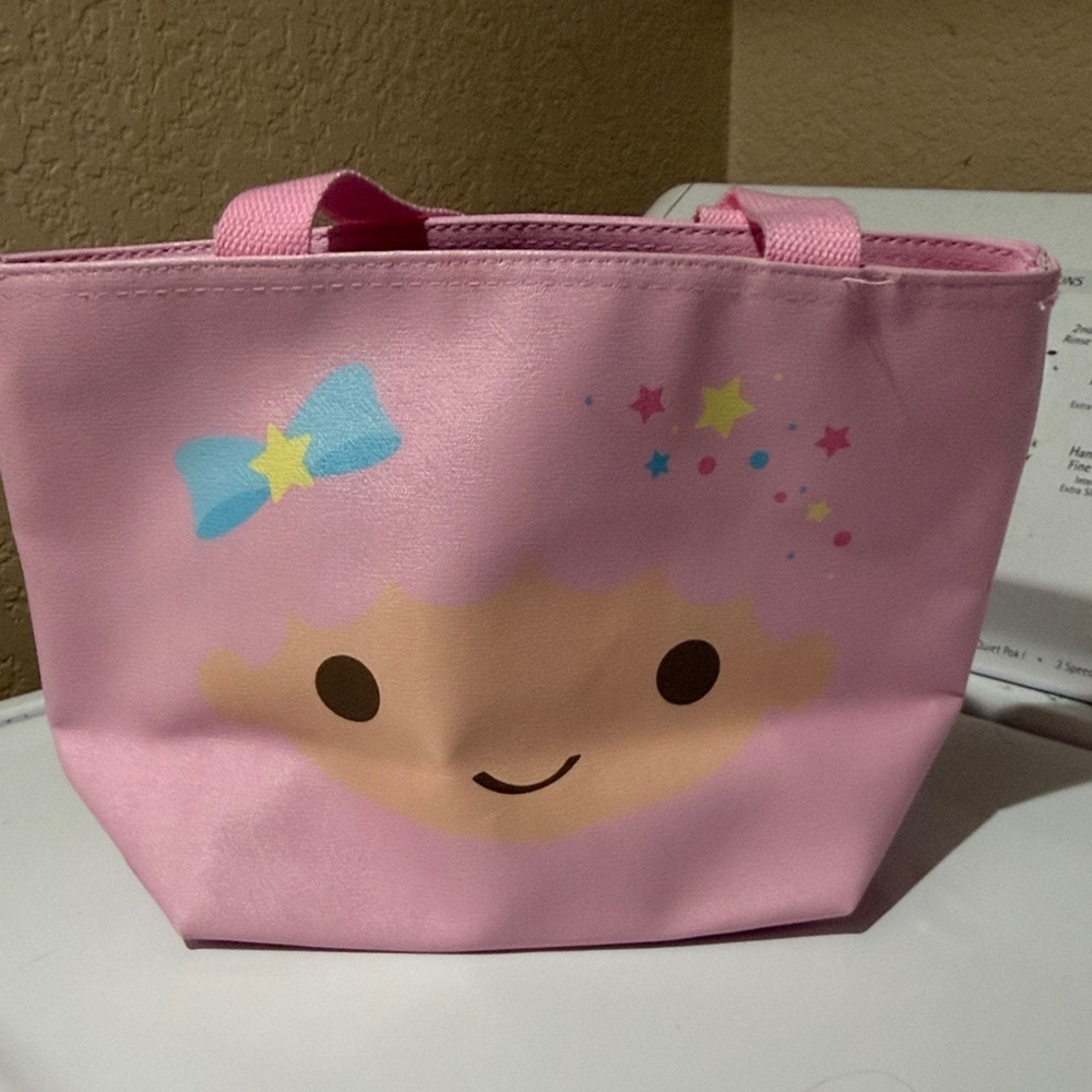 Sanrio Little Twin Stars Pink Tote with Lip Gloss, Combo - Picture 4 of 9